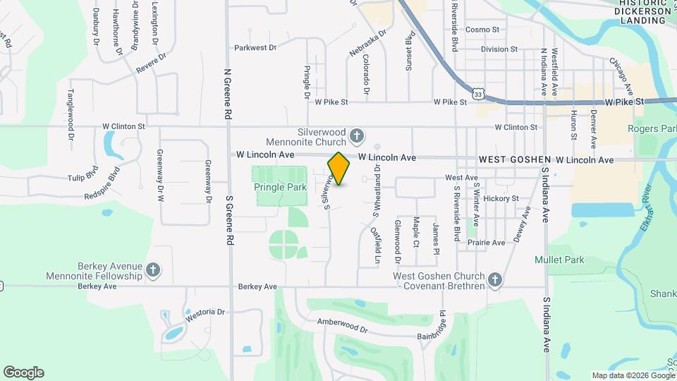 212 S Silverwood Ln Map and Location Details