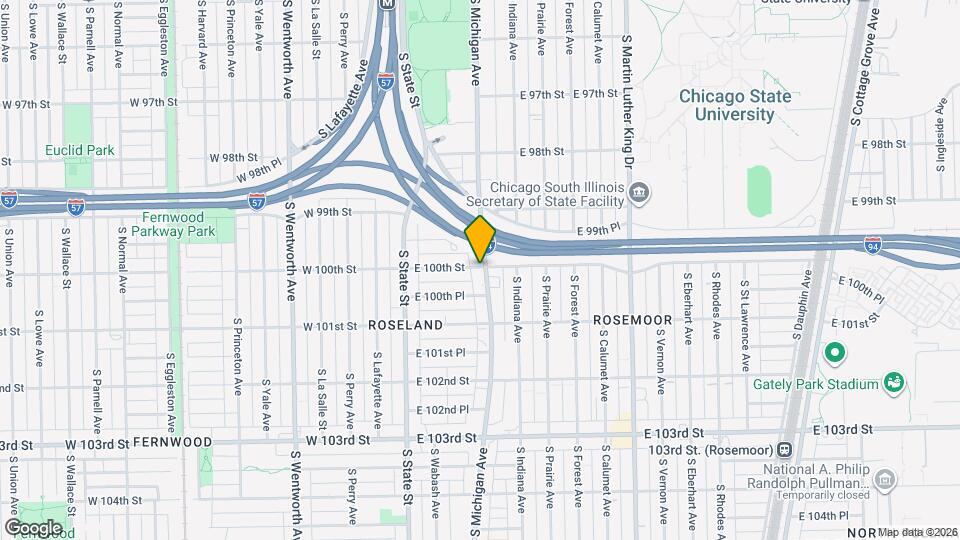 10000 S Michigan Ave Map and Location Details