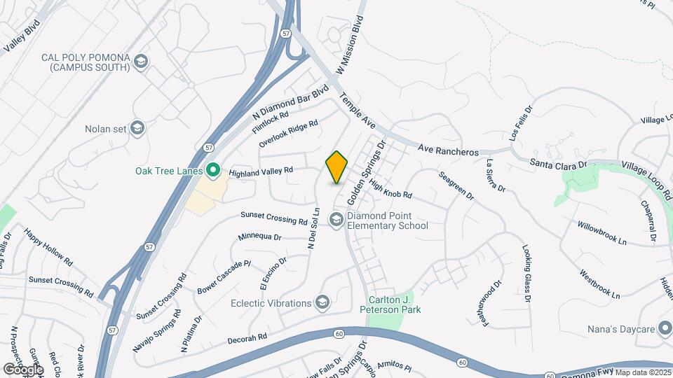 1010 Twin Canyon Ln Map and Location Details