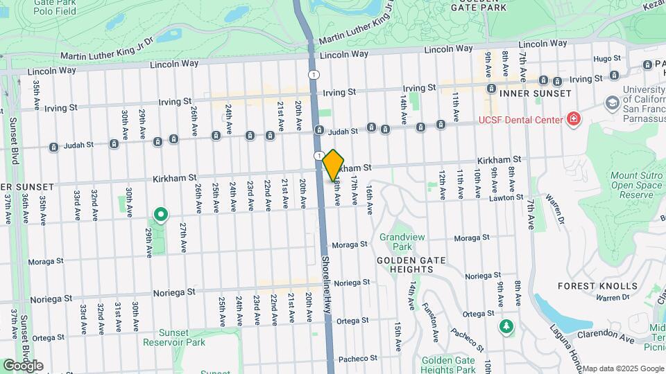1547 18th Ave Map and Location Details