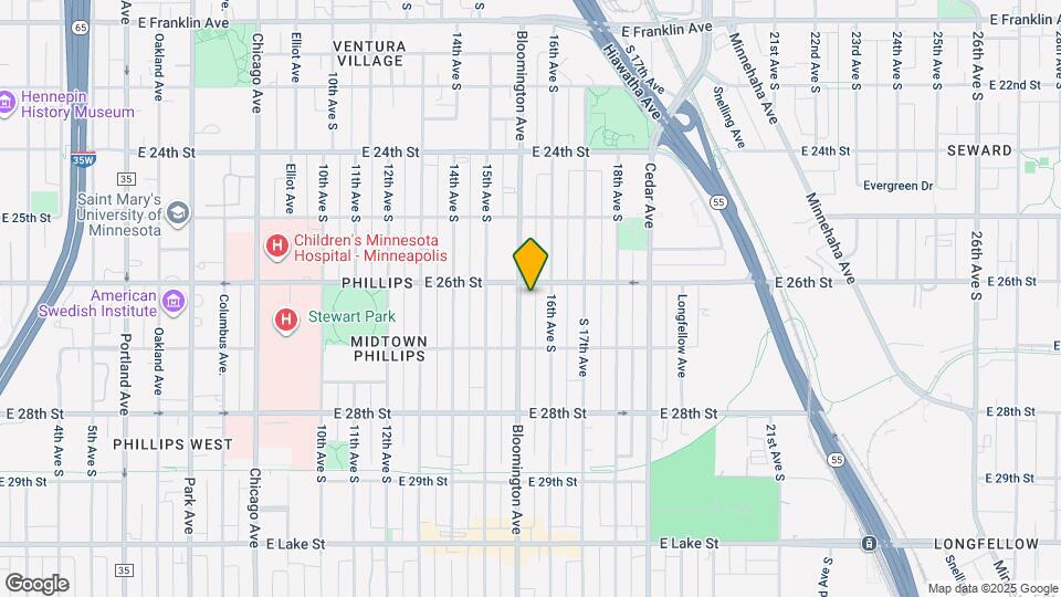 2603-2611 Bloomington Ave Map and Location Details