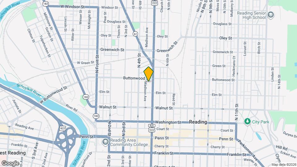 330 N 5th St Map and Location Details