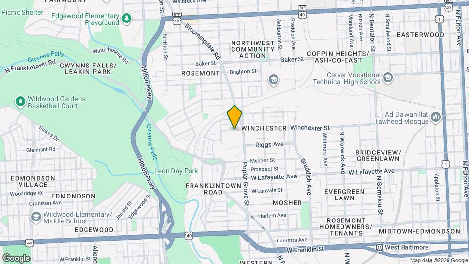 2903 Winchester St Map and Location Details