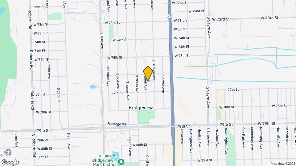 7621 Odell Ave Map and Location Details