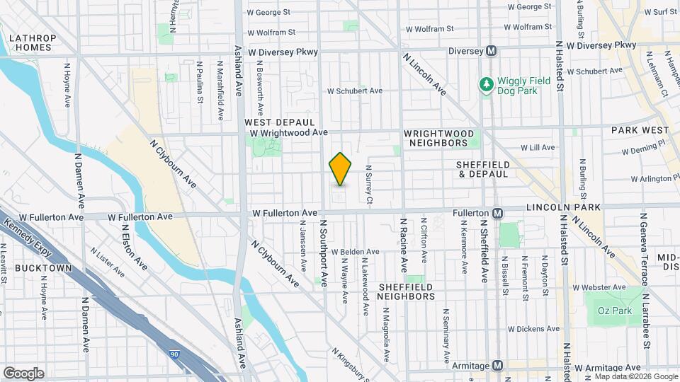 1351 W Altgeld St Map and Location Details