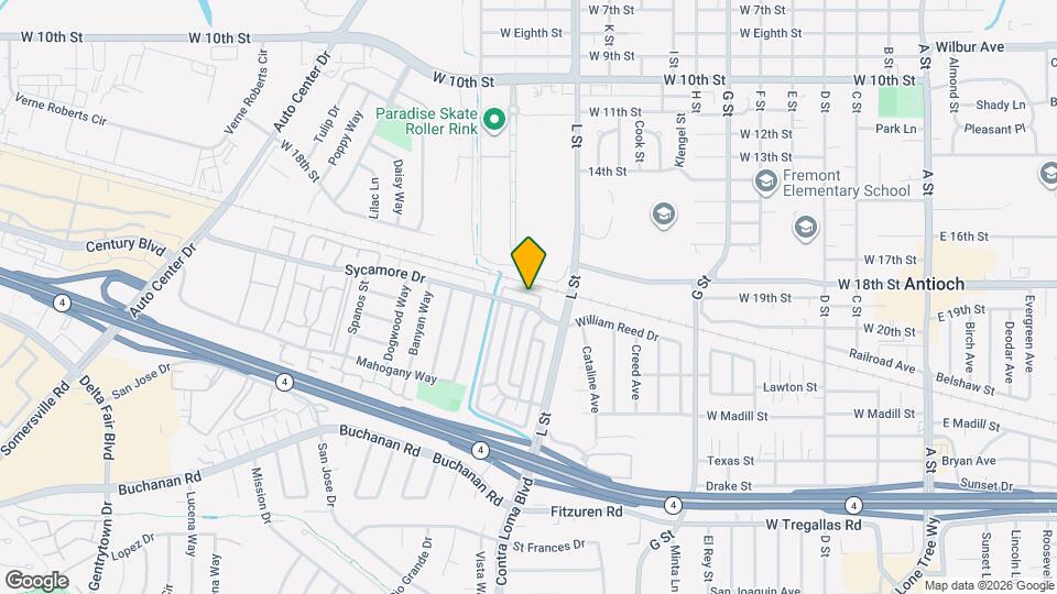 1210 Sycamore Dr Map and Location Details