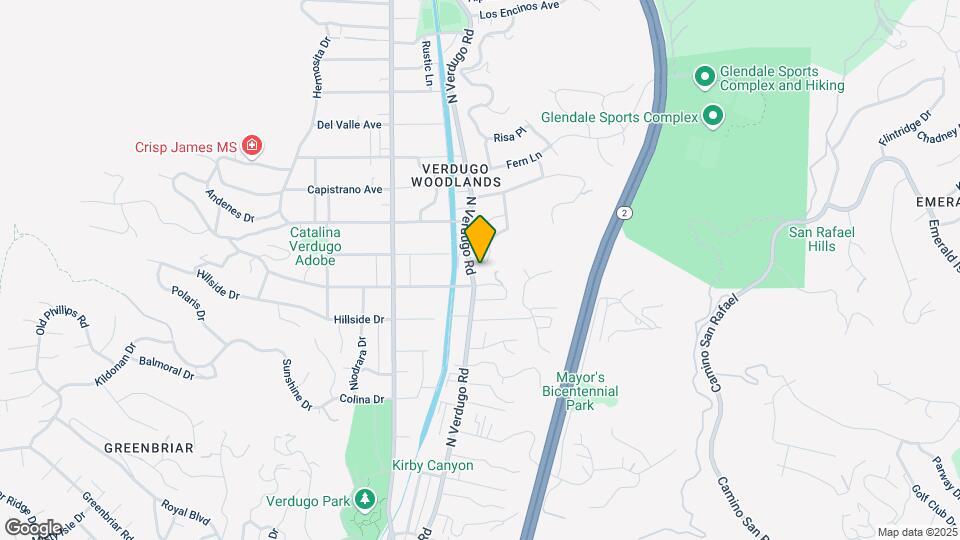 2108 N Verdugo Rd Map and Location Details