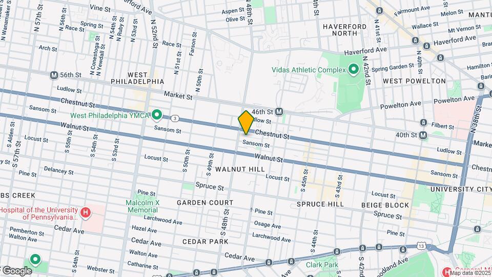 4747 Sansom St Map and Location Details