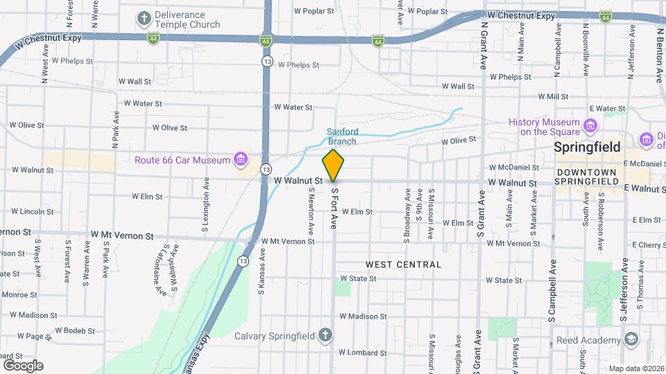 1300 W Walnut St, Unit JA Map and Location Details