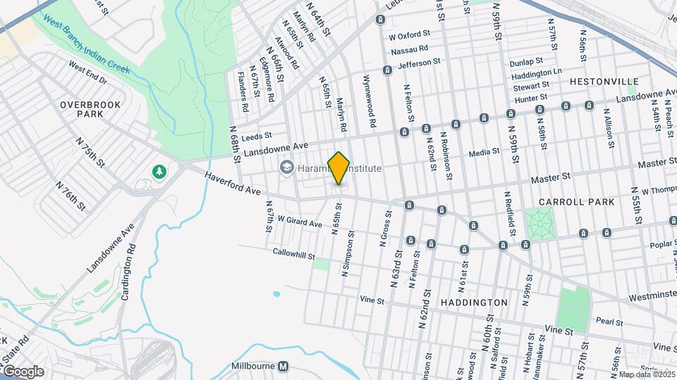 6501 Haverford Ave Map and Location Details