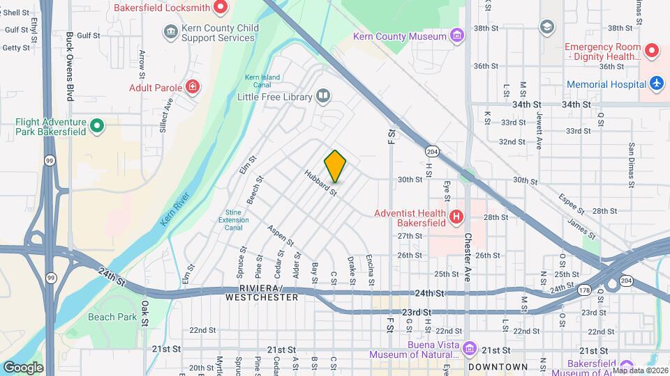 2714 Cedar St Map and Location Details