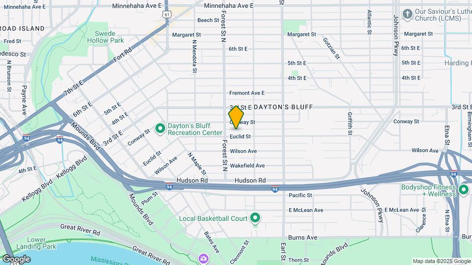 959 Euclid St Map and Location Details