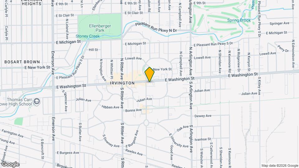 5703 E Washington St Map and Location Details