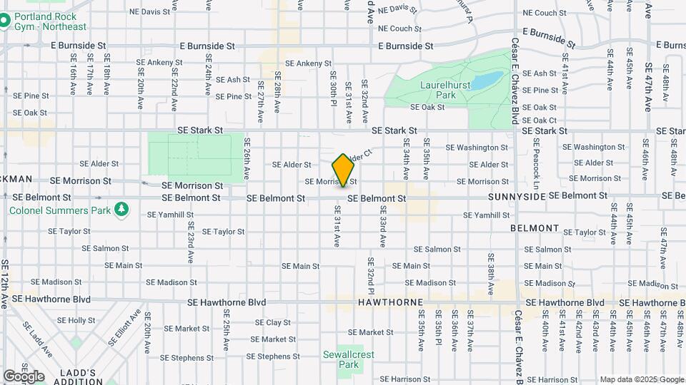 3111 SE Belmont St Mapa y Detalles de la Ubicación