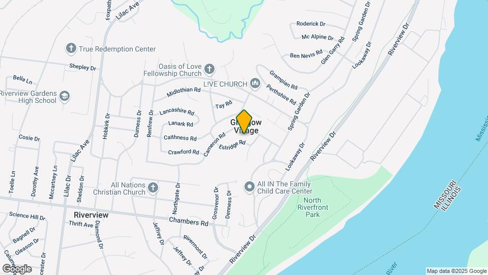 215 Estridge Rd Map and Location Details