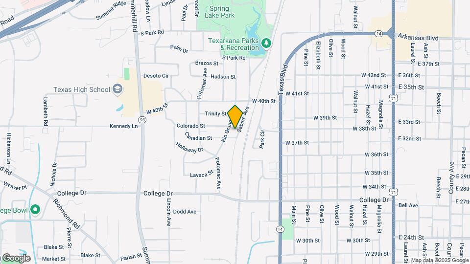 3703 Sabine Ave Map and Location Details