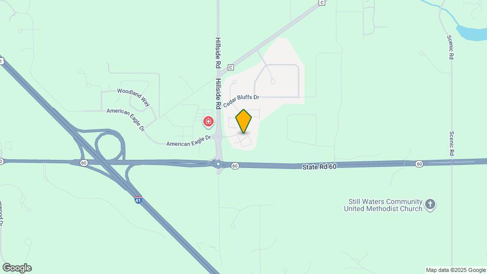 718 Cedar Bluffs Dr Map and Location Details