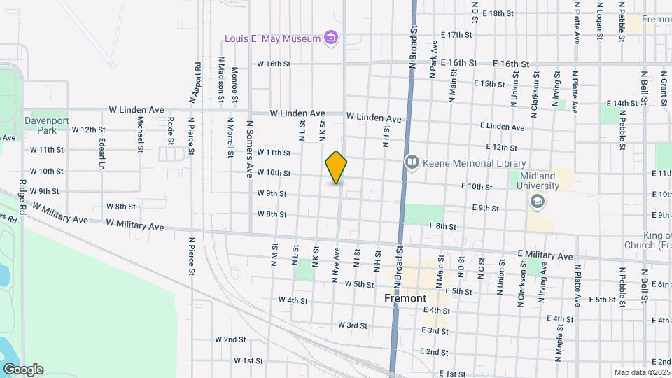 927 N Nye Ave Map and Location Details