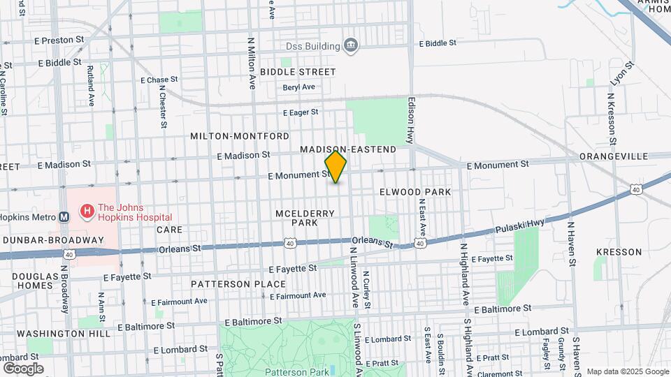 616 N Streeper St Map and Location Details
