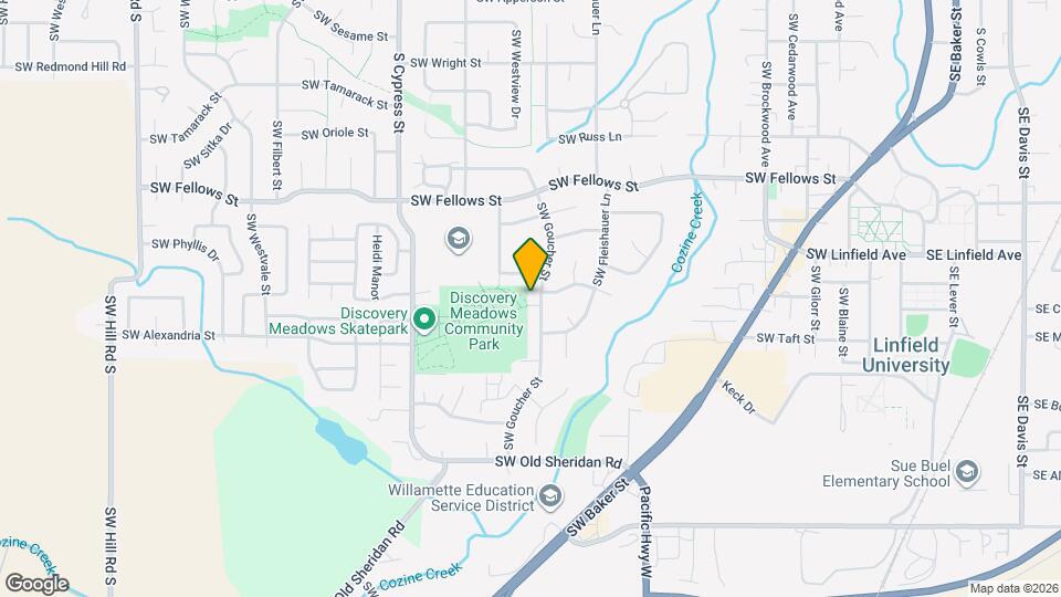 1515 SW Cozine St Map and Location Details