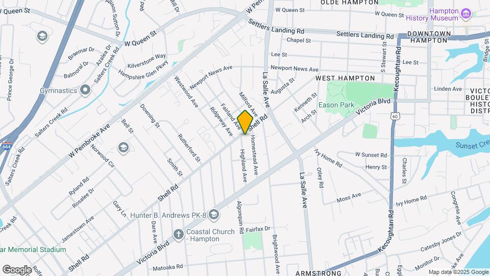 516 Highland Ave Map and Location Details