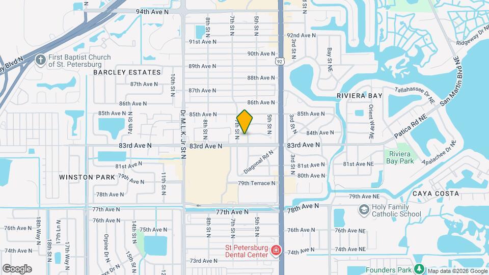 8316 6th St N Map and Location Details