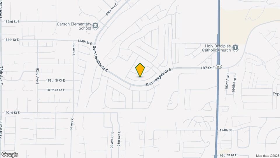 9445 187th St Ct E Map and Location Details