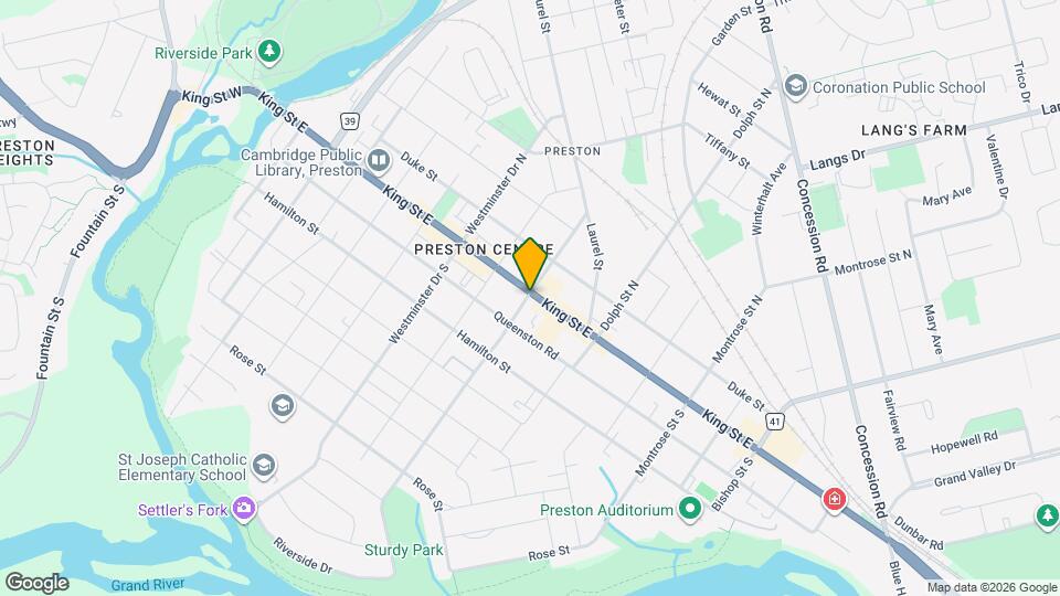 906 King St E Map and Location Details