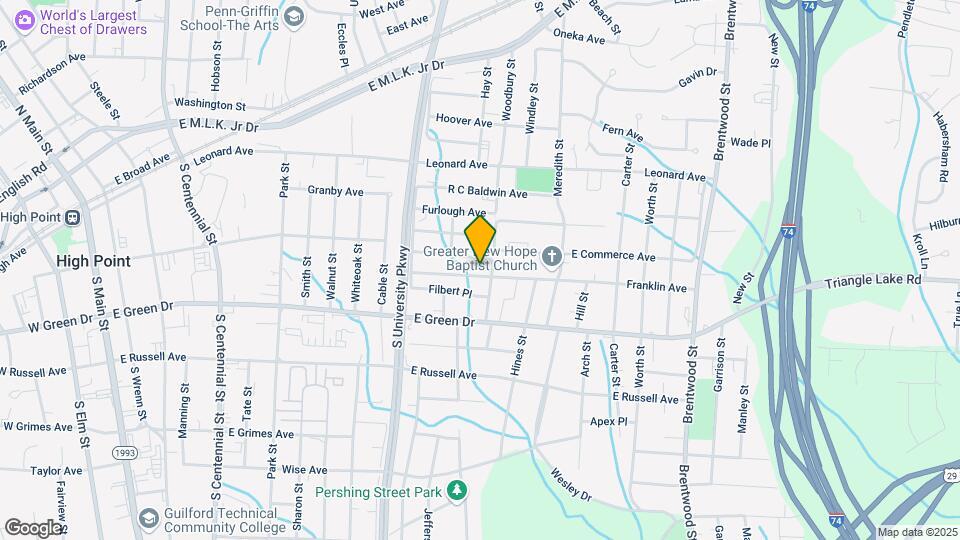 1235 Franklin Ave Map and Location Details