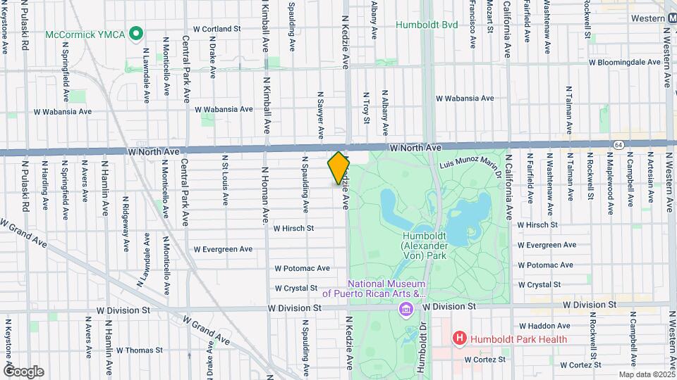 1456 N Kedzie Ave Map and Location Details