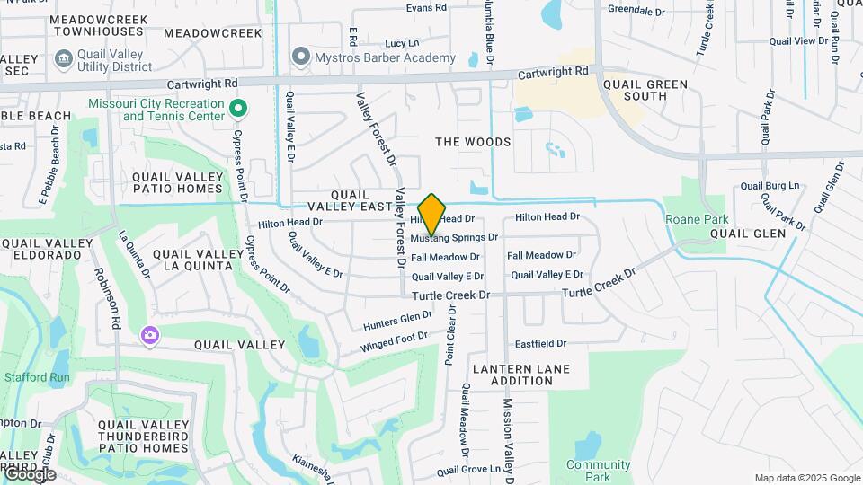 2111 Mustang Springs Dr Map and Location Details