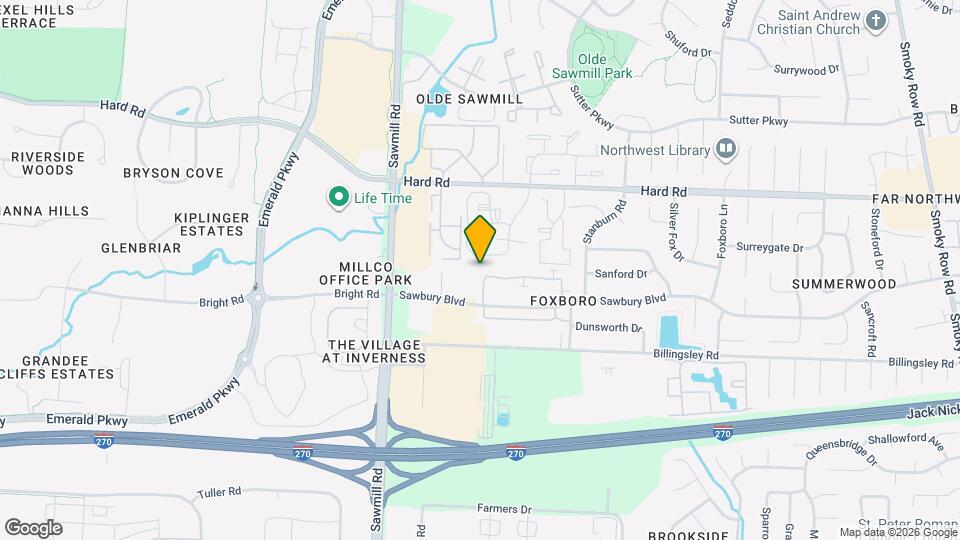 2634 Sandbury Blvd Map and Location Details