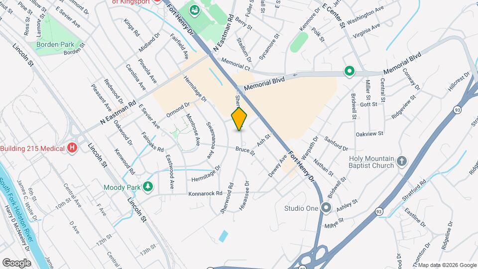 2025 Sherwood Rd Map and Location Details