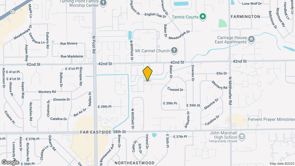 9402 Conried Dr Map and Location Details