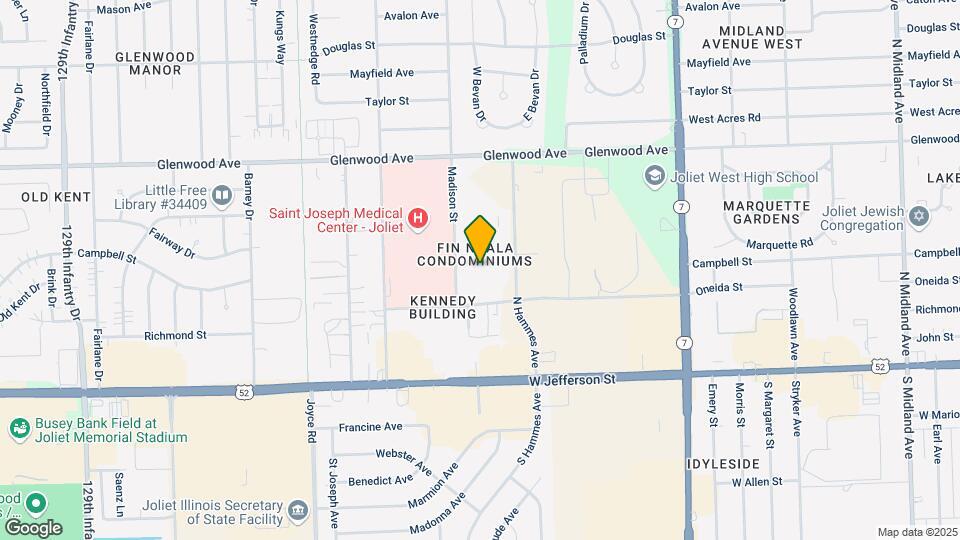212 Madison St, Unit 2F Map and Location Details