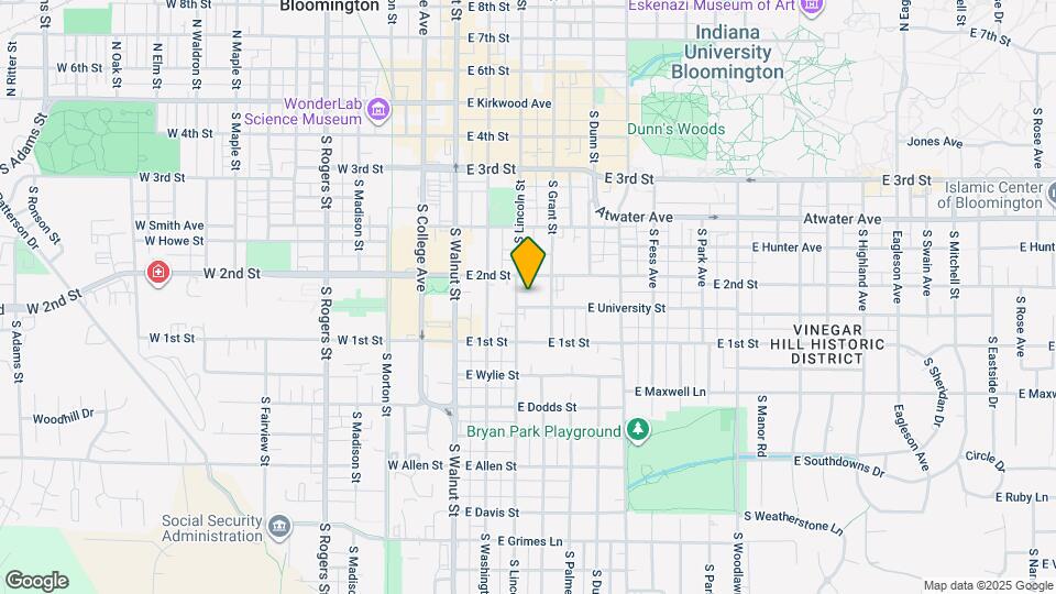 315 E University St Map and Location Details