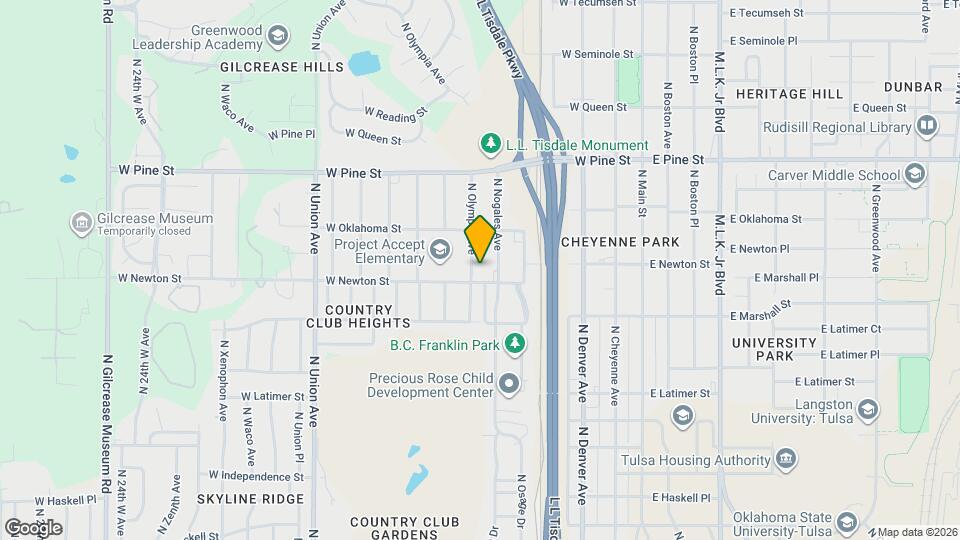 1017 W Newton St Map and Location Details