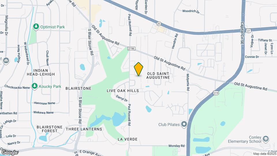 1550 Live Oak Dr Map and Location Details