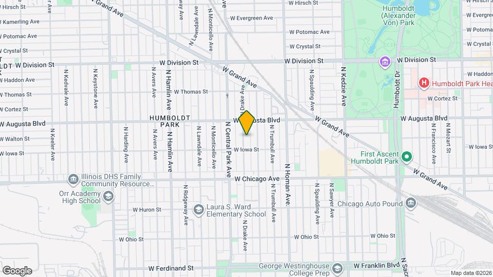 923 N Drake Ave, Unit 2 Map and Location Details