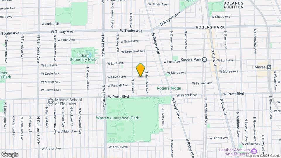 2121 W Morse Ave, Unit 3 Map and Location Details