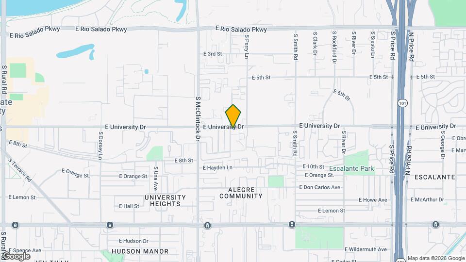 1851 E University Dr Map and Location Details