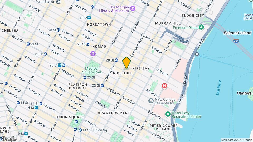 139-141 E 27th St Mapa y Detalles de la Ubicación