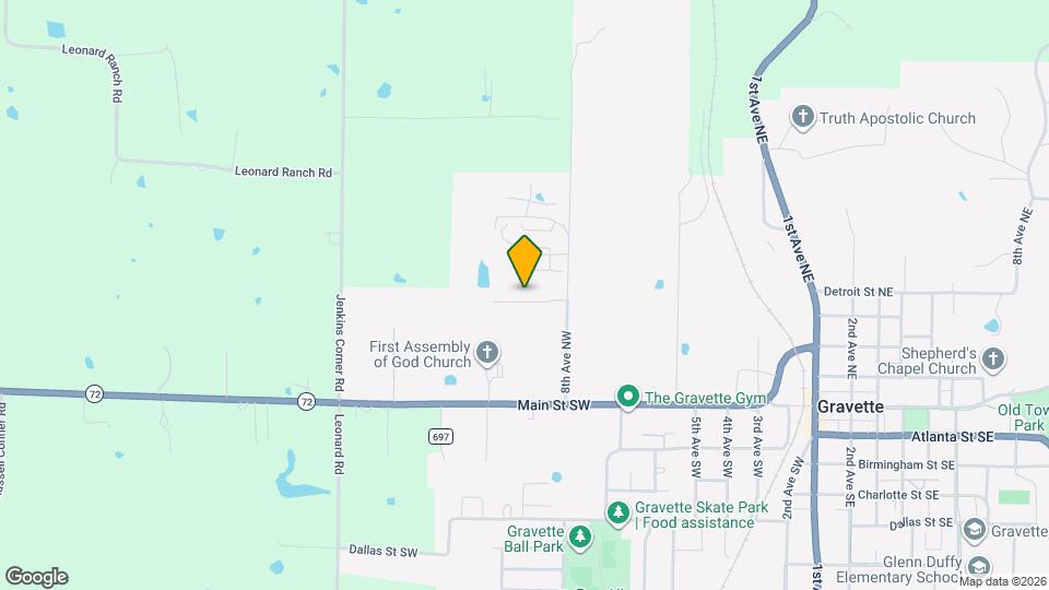 820 Baker St NW Map and Location Details