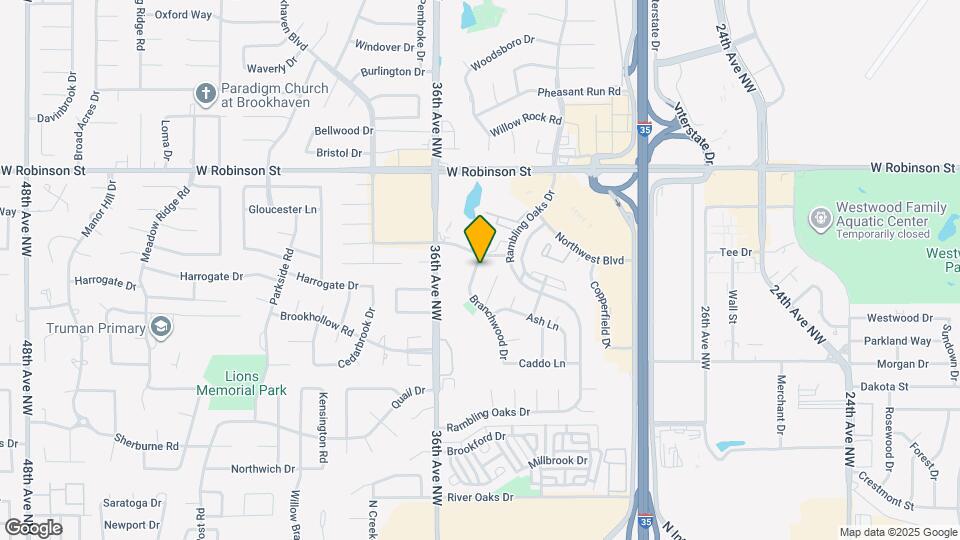 929 Branchwood Dr Map and Location Details