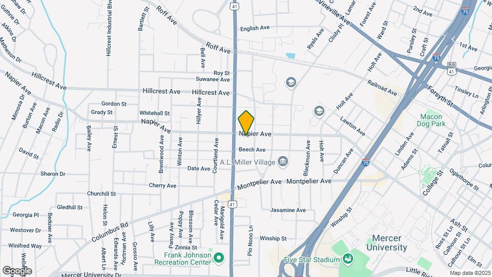 2534 NAPIER AVE, Unit Left Map and Location Details