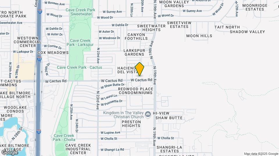 2016 W Cactus Rd Map and Location Details