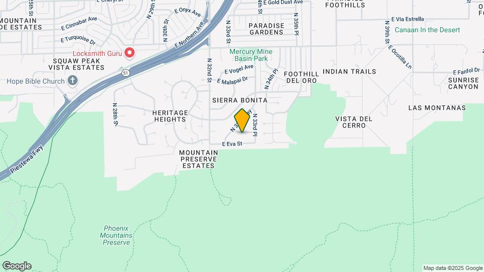 3337 E Las Rocas Dr Map and Location Details