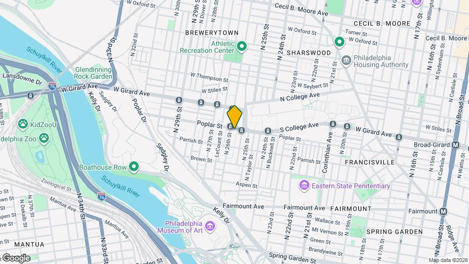 2534 Poplar St Map and Location Details