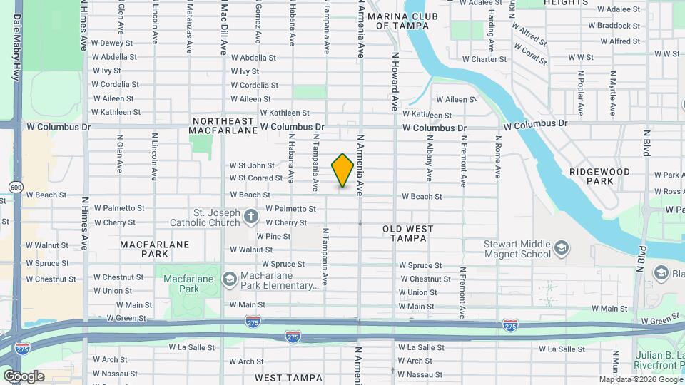 2525 W Beach St Map and Location Details
