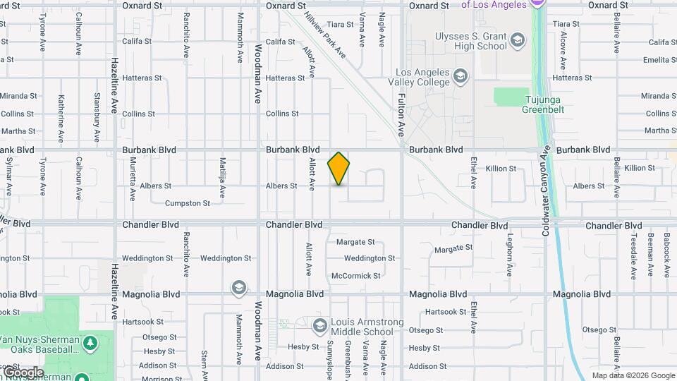 13454 Albers St Map and Location Details